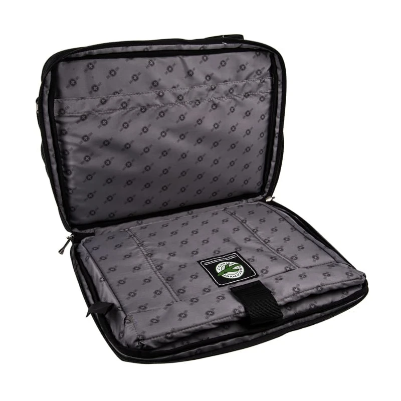 Wenger Legacy 17 in Black Nylon Briefcase Laptop Case with Double Compartments 600654