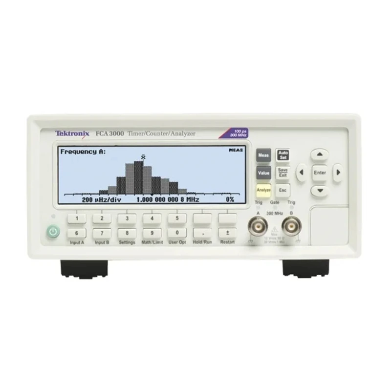 Tektronix FCA3000 Frequency Counter 0.001 Hz Min 300 MHz Max 12 Digits Resolution FCA3000