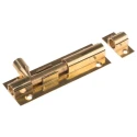 RS PRO Brass Barrel Door Bolt 75 mm, Brass Finish 893-8653