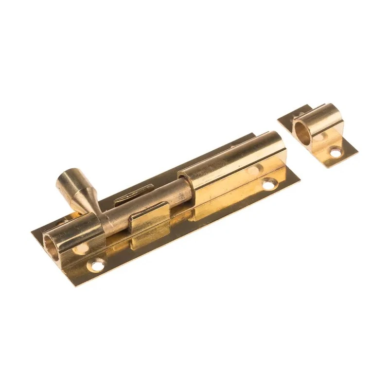 RS PRO Brass Barrel Door Bolt 75 mm, Brass Finish 893-8653