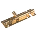 RS PRO Brass Barrel Door Bolt 75 mm, Brass Finish 893-8653