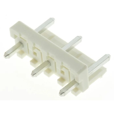 TE Connectivity Economy Power Series Straight Through Hole PCB Header, 5 Contacts, 7.92 mm Pitch, 1 Row, Shrouded 1-1123724-3