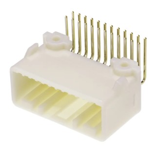 TE Connectivity MULTILOCK 025 Automotive Connector Female Natural Through Hole 24 Way Solder Termination 1318853-2