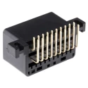 TE Connectivity MULTILOCK 040 II Female Connector Housing 2.5 mm Pitch 20 Way 2 Row Right Angle 175975-2