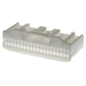 TE Connectivity MULTILOCK 025 Male Connector Housing Cable Mount 40 Contacts 2.2 mm Pitch 2 Row Straight 1318389-1