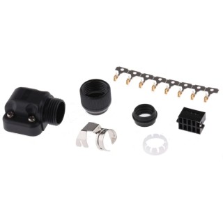 TE Connectivity Micro Motor Automotive Connector Female Cable 8 Way Crimp Termination 1A 1674320-1