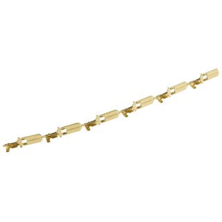 TE Connectivity FASTON .250 Yellow Uninsulated Male Spade Connector, Crimp, 6.35 x 0.8 mm Tab Size 20 AWG to 14 AWG 170340-1