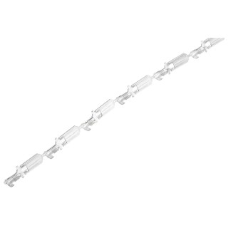 TE Connectivity FASTON .250 Black Uninsulated Male Spade Connector, Crimp, 6 x 0.8 mm Tab Size, 20 AWG to 14 AWG 170340-3