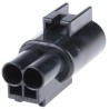 TE Connectivity .187 Series Automotive Connector Female Black Cable 2 Way Crimp Termination 176143-2