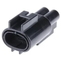 TE Connectivity .187 Series Automotive Connector Female Black Cable 2 Way Crimp Termination 176143-2