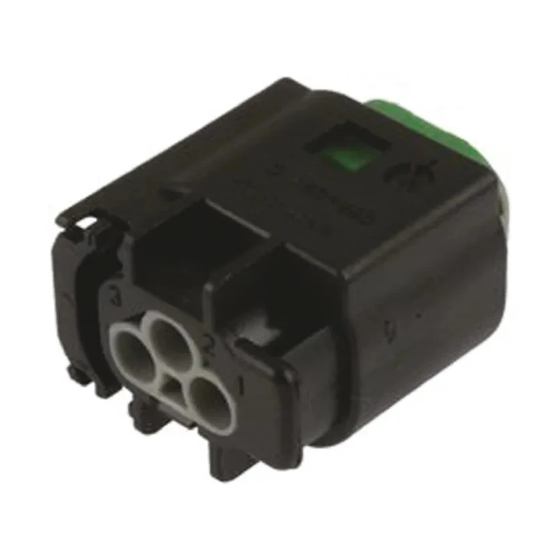 TE Connectivity Micro Quadlok System Automotive Connector Female Grey Cable 3 Way Crimp Termination 2-967642-1