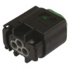 TE Connectivity Micro Quadlok System Automotive Connector Female Grey Cable 3 Way Crimp Termination 2-967642-1
