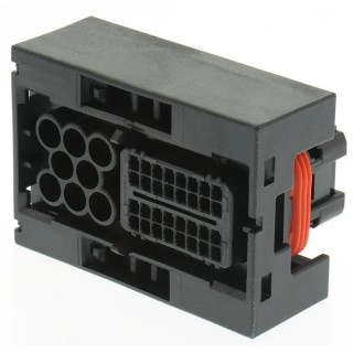 TE Connectivity Micro Quadlok System Automotive Connector Male Black Cable 40 Way Crimp Termination 1473252-1