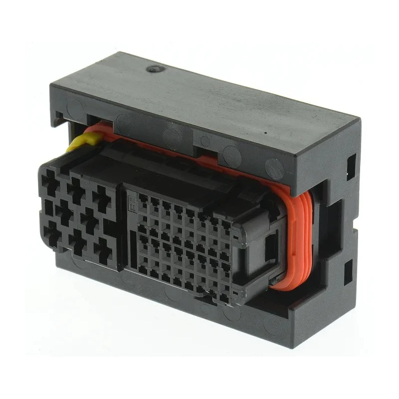 TE Connectivity Micro Quadlok System Automotive Connector Male Black Cable 40 Way Crimp Termination 1473252-1
