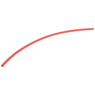 HellermannTyton Heat Shrink Tubing, Red, 3.2 mm Sleeve Diameter x 200 mm Length, 3:1 Shrink 308-30311 HIS-3-BAG-3/1-PO-X-RD
