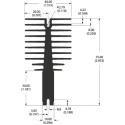 AAVID THERMALLOY Heatsink for Power Semiconductors 75 mm x 100 mm x 40 mm, Clip Fastening, 2.09 K/W Thermal 0S517/100/B