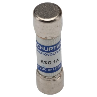 Schurter 1A F Melamine Cartridge Fuse, 10 x 38 mm, 1000V DC, ASO 10.3x38 Series 0090.0001