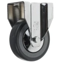RS PRO Fixed Castor, 50 kg Capacity, 80 mm Wheel Diameter, Rubber Wheel, 109 mm Height 712-4853
