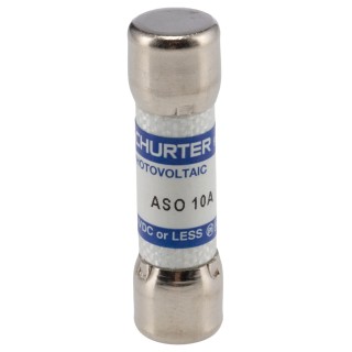 Schurter 10A F Melamine Cartridge Fuse, 10 x 38 mm, 1kV dc, ASO 10.3x38 Series 0090.0010