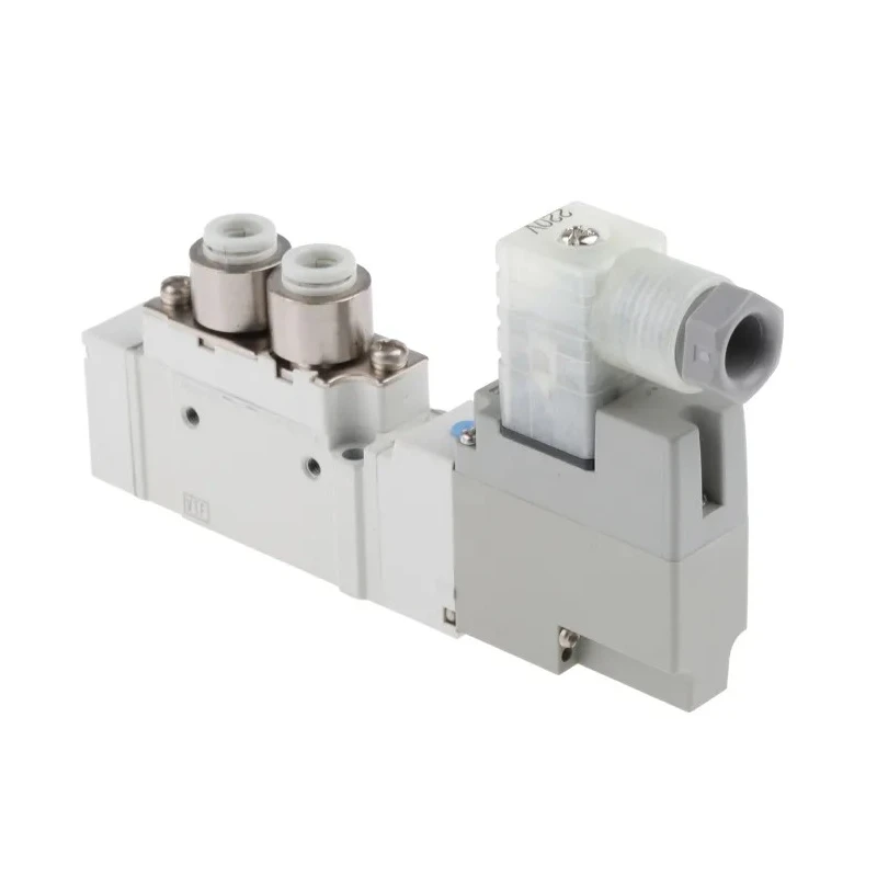 SMC Pneumatic Solenoid Valve, 5 Ports, One-Touch Fitting, 230V AC, 0.7 MPa Max Pressure SY5000