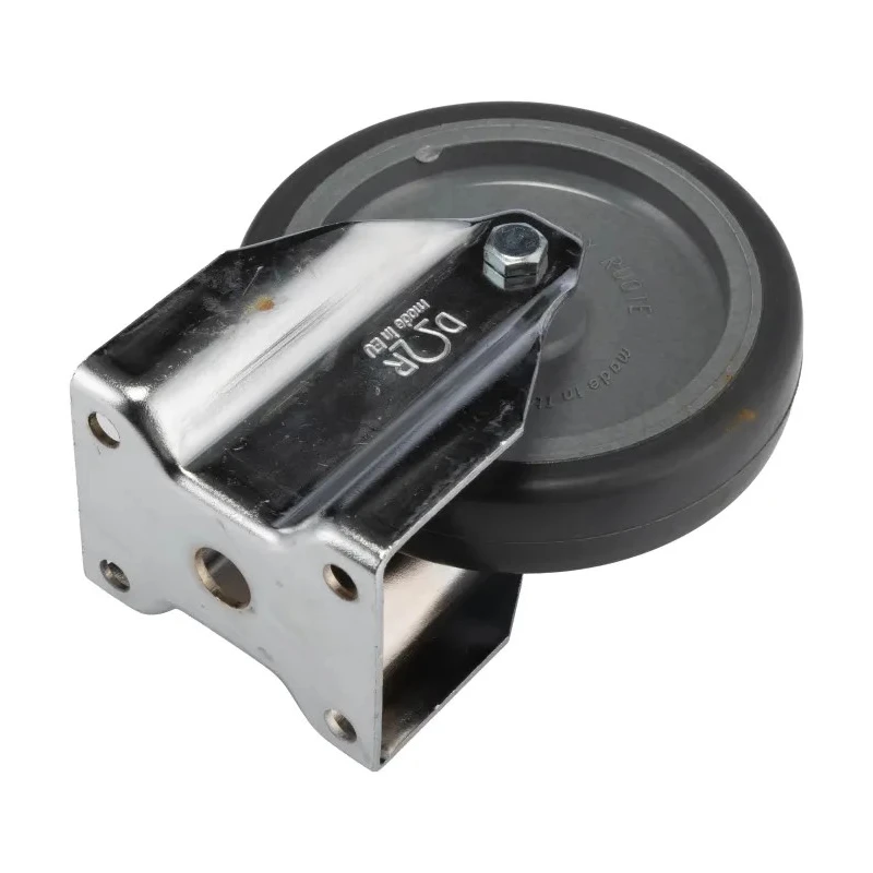 RS PRO Fixed Castor Wheel, Rubber Material, 60 kg Load Capacity, 100 mm Diameter, 30 mm Width, 129 mm Overall 712-4857