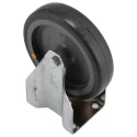 RS PRO Fixed Castor Wheel, Rubber Material, 60 kg Load Capacity, 100 mm Diameter, 30 mm Width, 129 mm Overall 712-4857