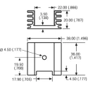 Aavid Thermalloy Heatsink TO-220 or TO-218 Package Black Anodised 8.5°C/W Thermal Resistance ML33