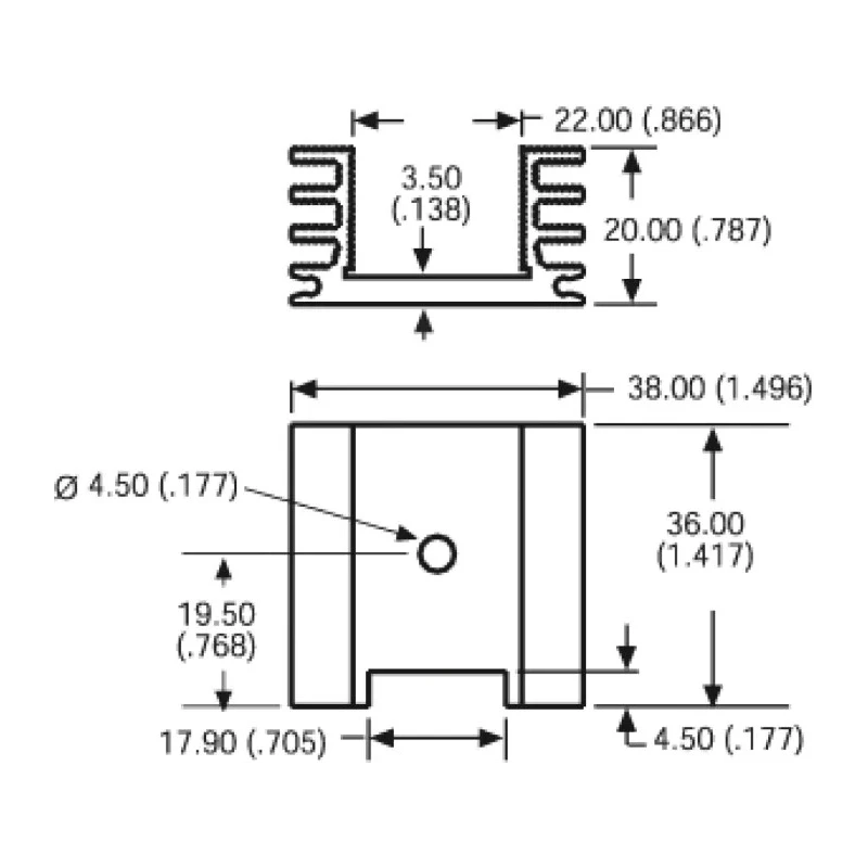 Aavid Thermalloy Heatsink TO-220 or TO-218 Package Black Anodised 8.5°C/W Thermal Resistance ML33