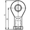 Igus M5 Female Igumid G Rod End with 5mm Bore, Metric Thread, Static Load 650N EBRM-05