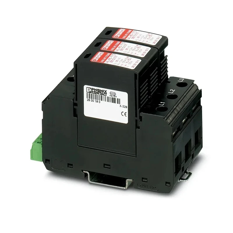 Phoenix Contact 3 Phase Surge Protector 50 kA 250 V ac DIN Rail 2800188
