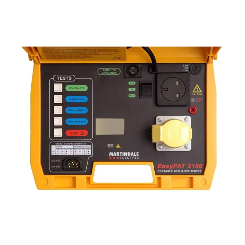 Martindale Dual Voltage PAT Tester Manual Test Class II Class I Flash Test IEC 1010 EPAT2100
