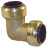 Pegler Yorkshire Brass Pipe Fitting Compression Elbow Female BSP 22 mm to Female Metric 22 mm 65524