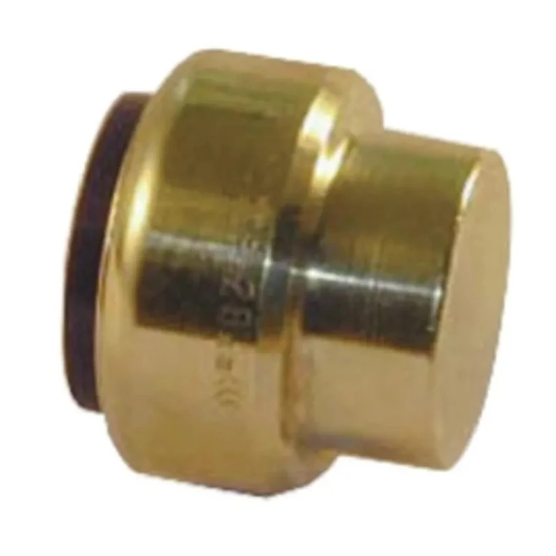 Pegler Yorkshire Brass Pipe Fitting Compression End Stop Female BSP 15 mm to Female Metric 15 mm 65866
