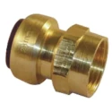 Pegler Yorkshire Brass Pipe Fitting Compression Coupler Female G 1/2 in to Female Threaded 1/2 in 65206