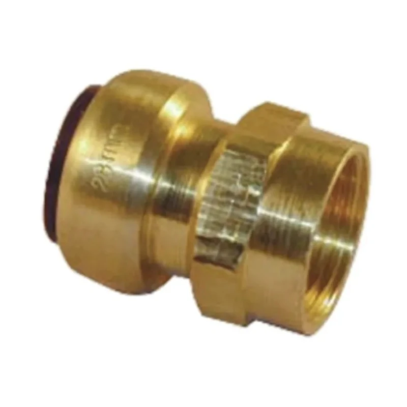 Pegler Yorkshire Brass Pipe Fitting Compression Coupler Female G 1/2 in to Female Threaded 1/2 in 65206