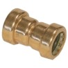 Pegler Yorkshire Copper Pipe Fitting Straight Coupling Non-Demountable Push Fit 75501