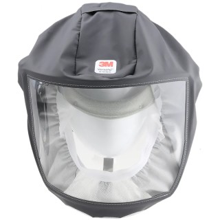 3M Versaflo S-333LG Series Visor Head Cover Grey Polypropylene Coated Non-Woven Medium/Large Size 3M S333LG Soft Head Top