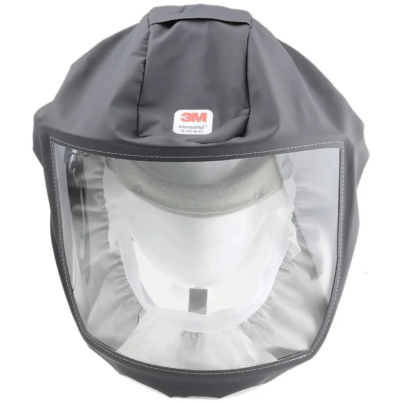 3M Versaflo S-333LG Series Visor Head Cover Grey Polypropylene Coated Non-Woven Medium/Large Size 3M S333LG Soft Head Top