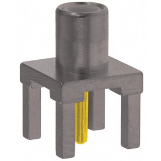 TE Connectivity MCX Series Coaxial Connector Through Hole Female, 50 Ω, Straight Body, Solder Termination 1060985-1