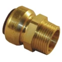 Pegler Yorkshire Brass Pipe Fitting Compression Tap Adapter Male R 3/4 in to Female Threaded 3/4 in 65292