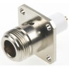 TE Connectivity N Series Panel Mount Female N Coaxial Connector 50 Ω Straight Body Solder 1057290-1