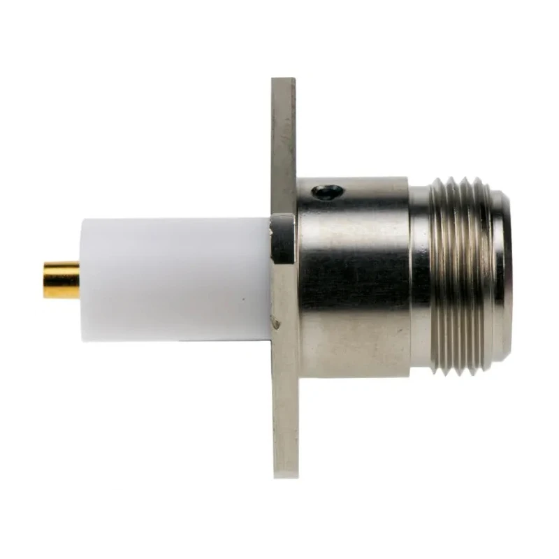 TE Connectivity N Series Panel Mount Female N Coaxial Connector 50 Ω Straight Body Solder 1057290-1