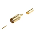 TE Connectivity SMB Series Coaxial Connector Cable Male SMB, 50 Ω, Straight Body Crimp 413985-1
