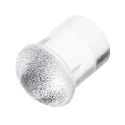 Bivar Panel Mount 1-Way Straight Rigid LED Light Pipe Clear Lens 3 mm Length 4mm PLP2-125