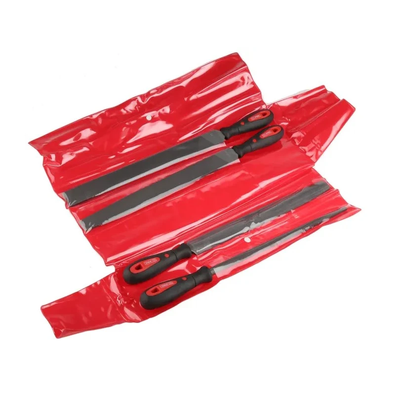 RS PRO 12 Inch 4 Piece Second Cut Engineers File Set with Ergonomic Handles 146-7308