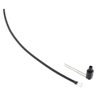 Bivar PCB 1-Way Straight Flexible LED Light Pipe Clear, Green, Red, 3 mm LED Included FLPR6.0-BC