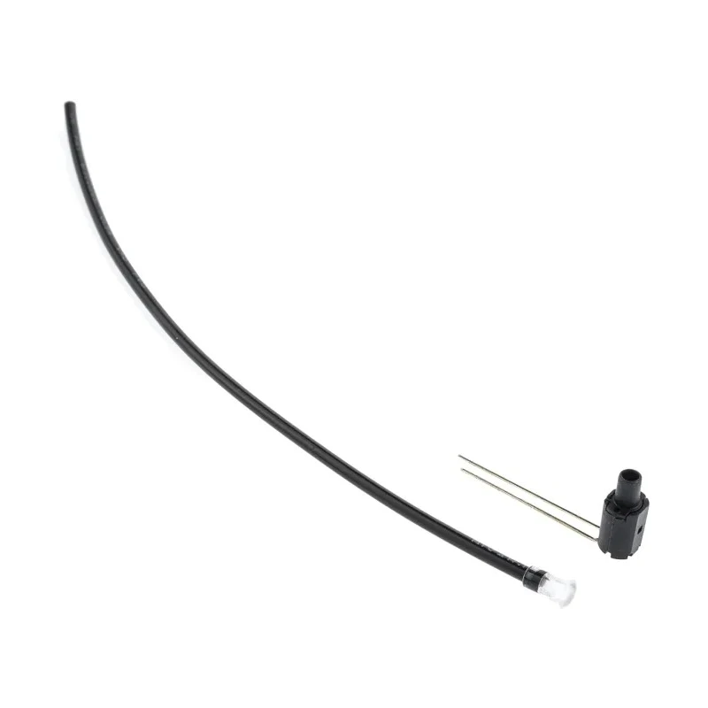 Bivar PCB 1-Way Straight Flexible LED Light Pipe Clear, Green, Red, 3 mm LED Included FLPR6.0-BC