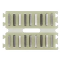 INA Double Flat Cage Assembly, 3 mm Roller Diameter, Assembly Width 45 mm, Double, Closed End FF3045-ZW-0-2