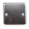 MK Electric White Stainless Steel 1 Gang Blanking Plate K3330BSS