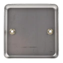 MK Electric White Stainless Steel 1 Gang Blanking Plate K3330BSS